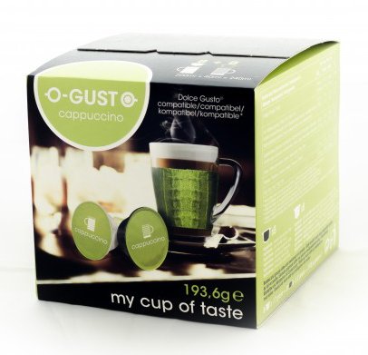 Cappuccino - O-GUST kompatible kapsler til Dolce Gusto® - O-GUST